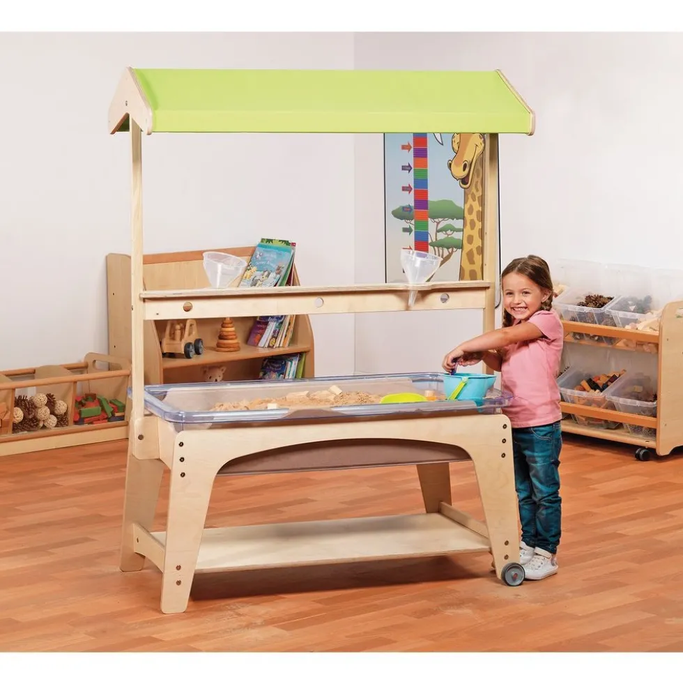 Millhouse™ Sand & Water Station with Canopy & Accessory Kit (23.2" H)