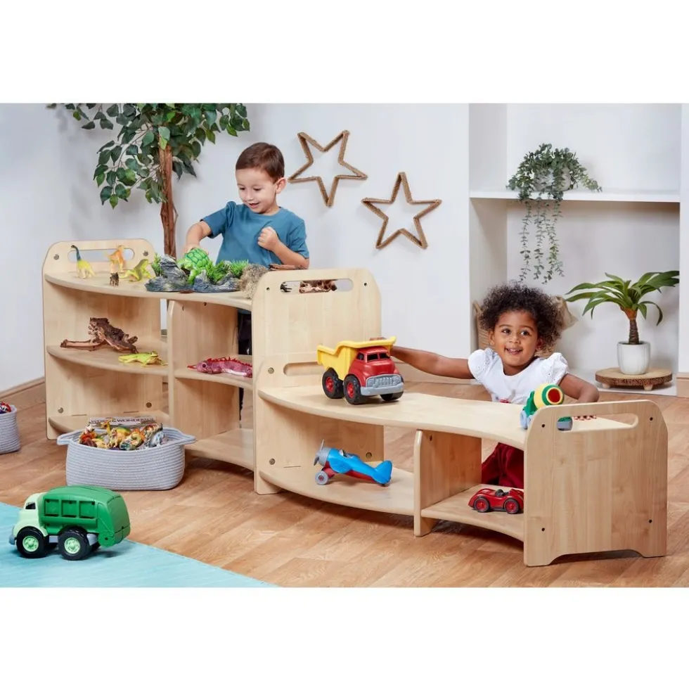 Millhouse™ Tall S-Curved Open Shelving Unit