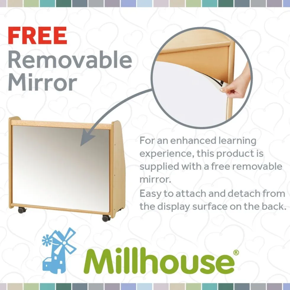 Millhouse™ Welsh Dresser Display Storage with 6 Clear Tubs