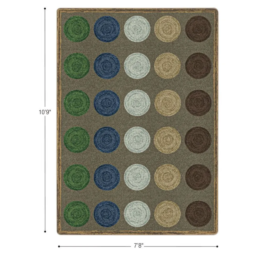 Mindful Seating™ 7'8" x 10'9" Area Rug in Color Multi
