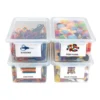 MyPerfectClassroom® Clear Easy Label Bins with Lids - Set of 4