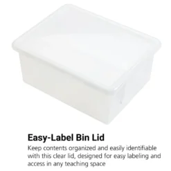 MyPerfectClassroom® Clear Easy-Label Teaching Tote Lid