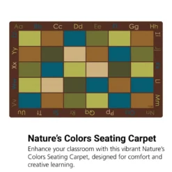 Nature's Colors Seating 7'6" x 12' Rectangle Premium Carpet