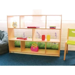 Nature View Acrylic Back Cabinet - 36