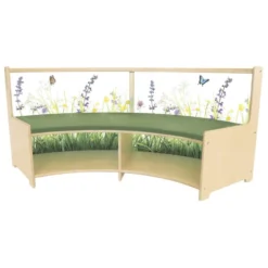 Nature View Curved Sofa with Cushion