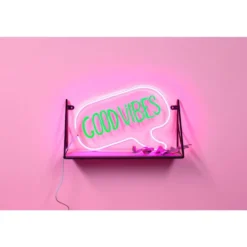Neon Light Up Speech Bubble Message Frame