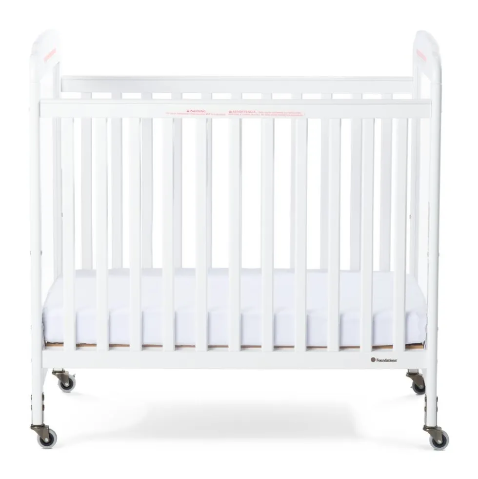 Next Gen Serenity® Fixed-Side Wooden Crib - White