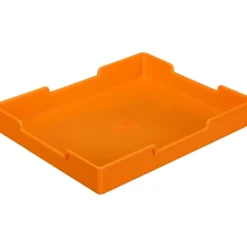 Oak 6-Slot Mail Center With Trays Single Color - 1 mail center, 6 trays, 6 labels