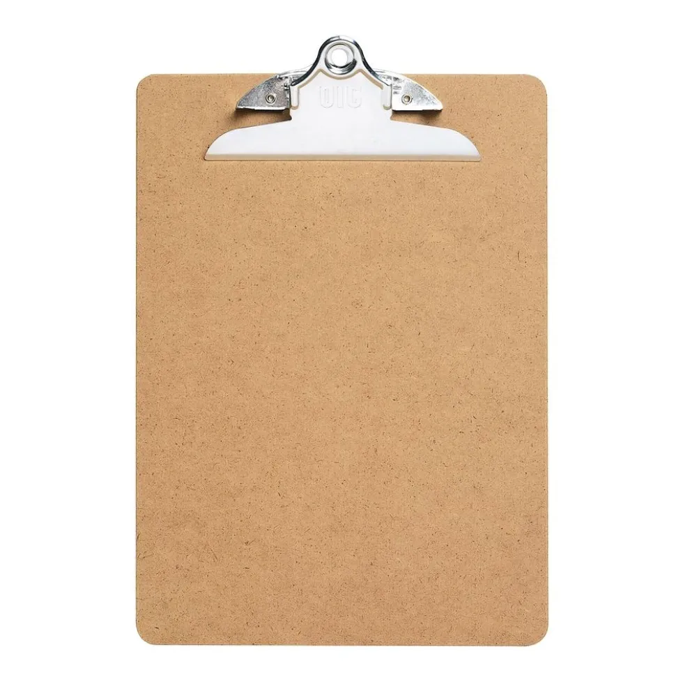 Officemate® Letter Size Wood Clip Board - Set of 6