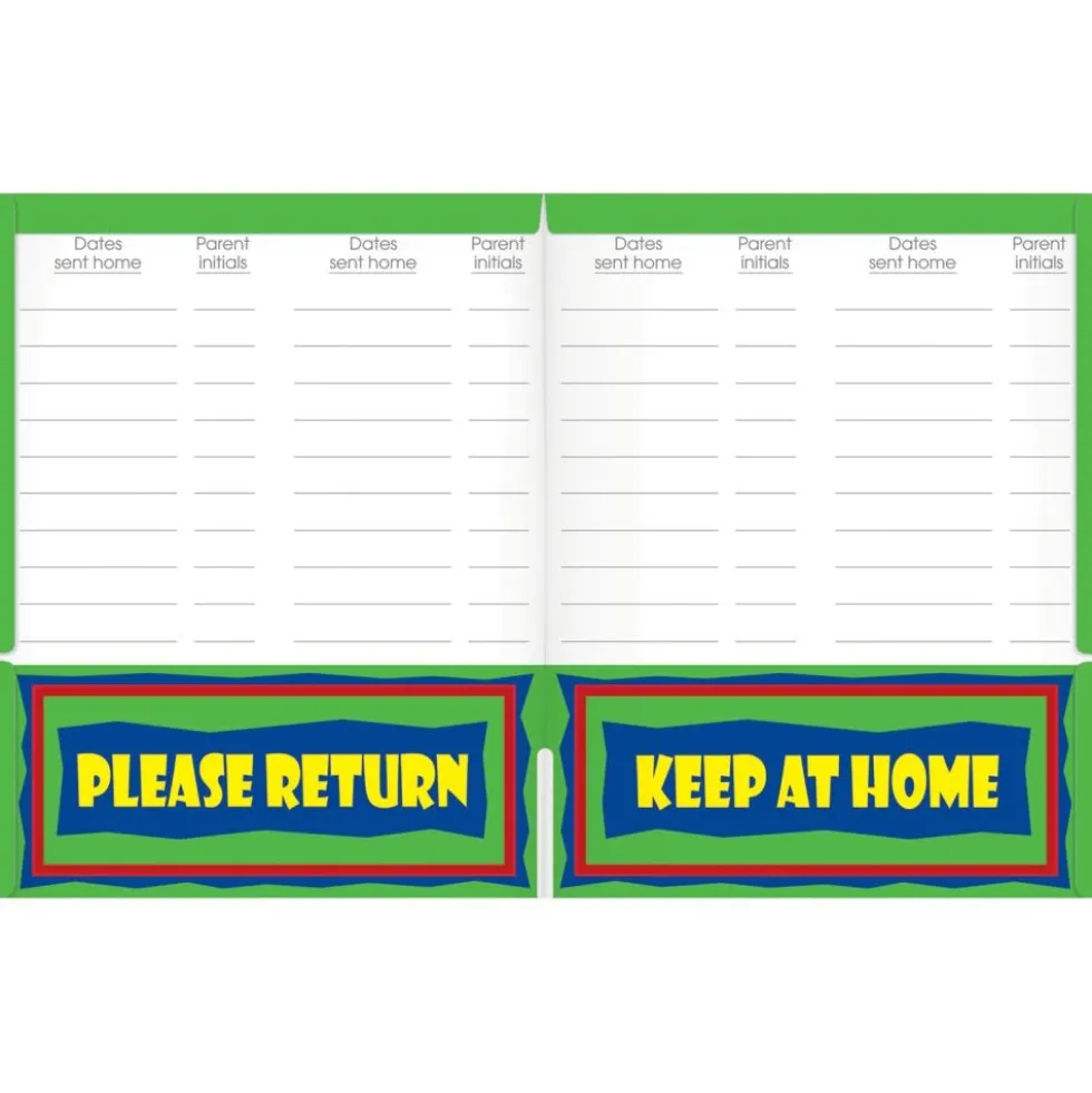 Once-A-Week Take-Home Folders - 12 folders