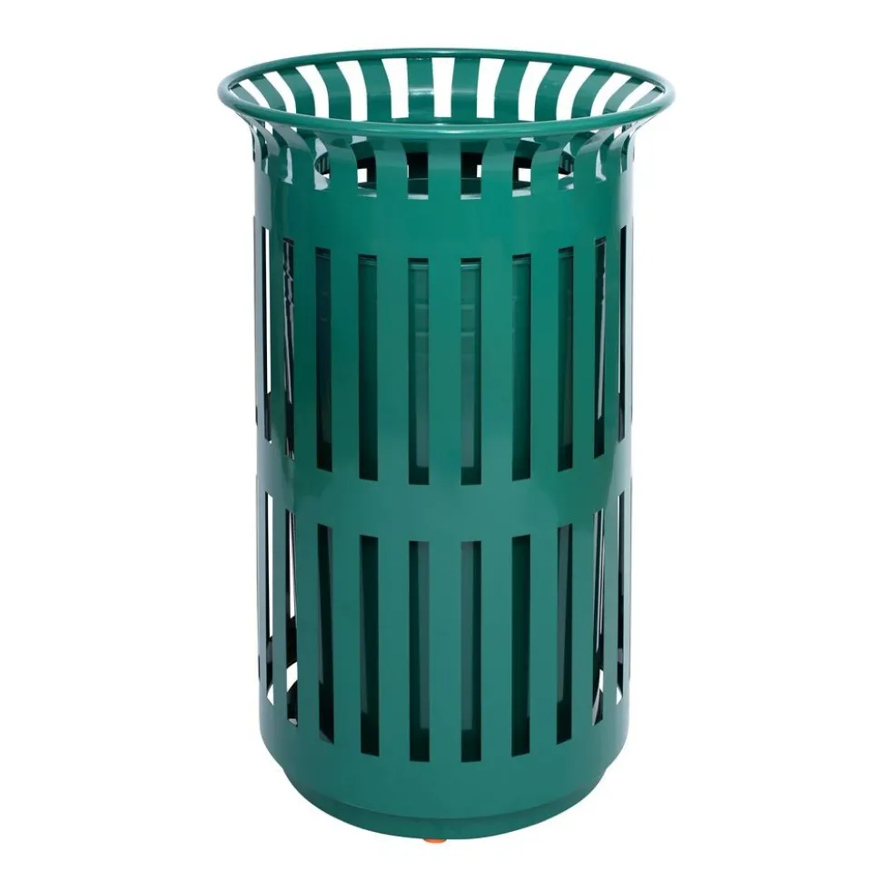 Outdoor 37 Gallon Trash Can Green