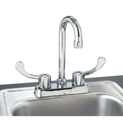 Ozark River® Lil' Delux™ Portable Hot Water Dual Sink with Laminate Top and Stainless Basins