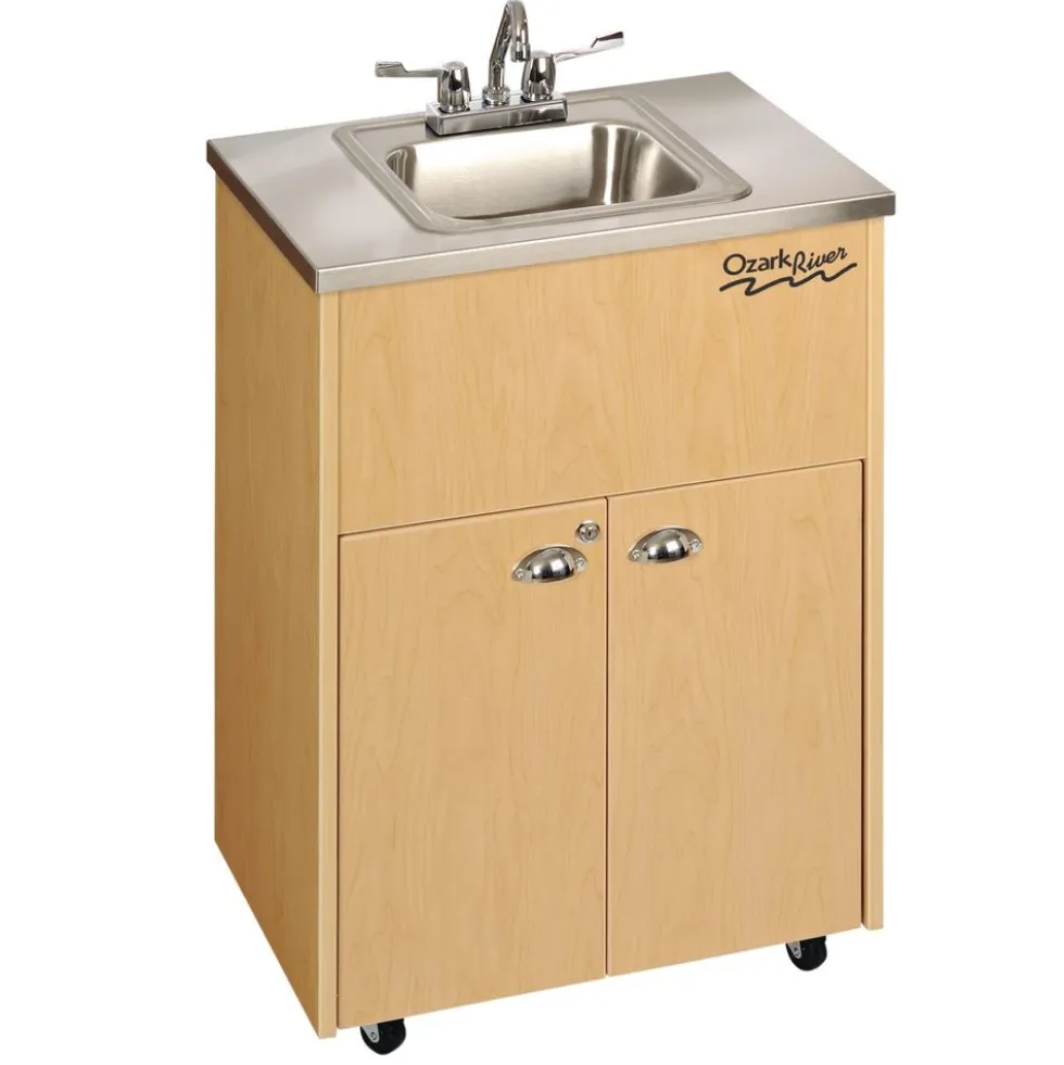 Ozark River® Portable Hot Water Sink with Stainless Top and Basin