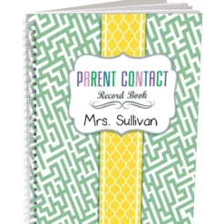 Parent Contact Record Book - Couture Style - 1 record book, 49 tabs