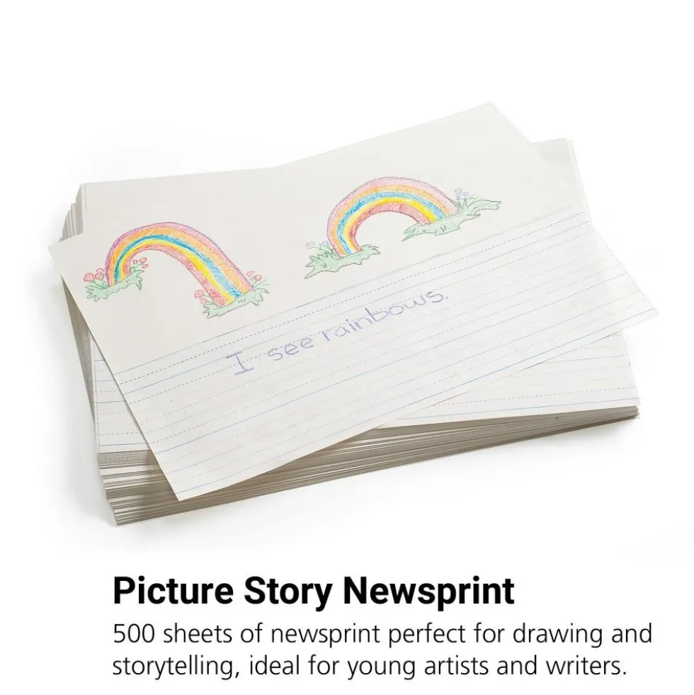 Picture Story Newsprint - 12" x 18", 500 Sheets