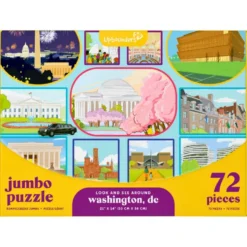 72 Piece Look and See Around Washington DC Puzzle