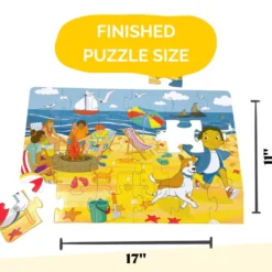 24 Piece Low Tide at Ocean Beach Beginner Puzzle