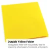 Plastic Pocket Folder, Yellow