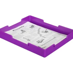 Plastic Trays - Set Of 6 - Grouping Colors