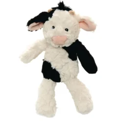 Plush Stuffed Barnyard Animals, Set of 3 - Cow, Lamb and Dog