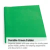 Pocket & Brad Folder, Green