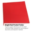 Pocket & Brad Folder, Red
