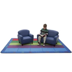 Preschool Sofa and Chair Set - Blue