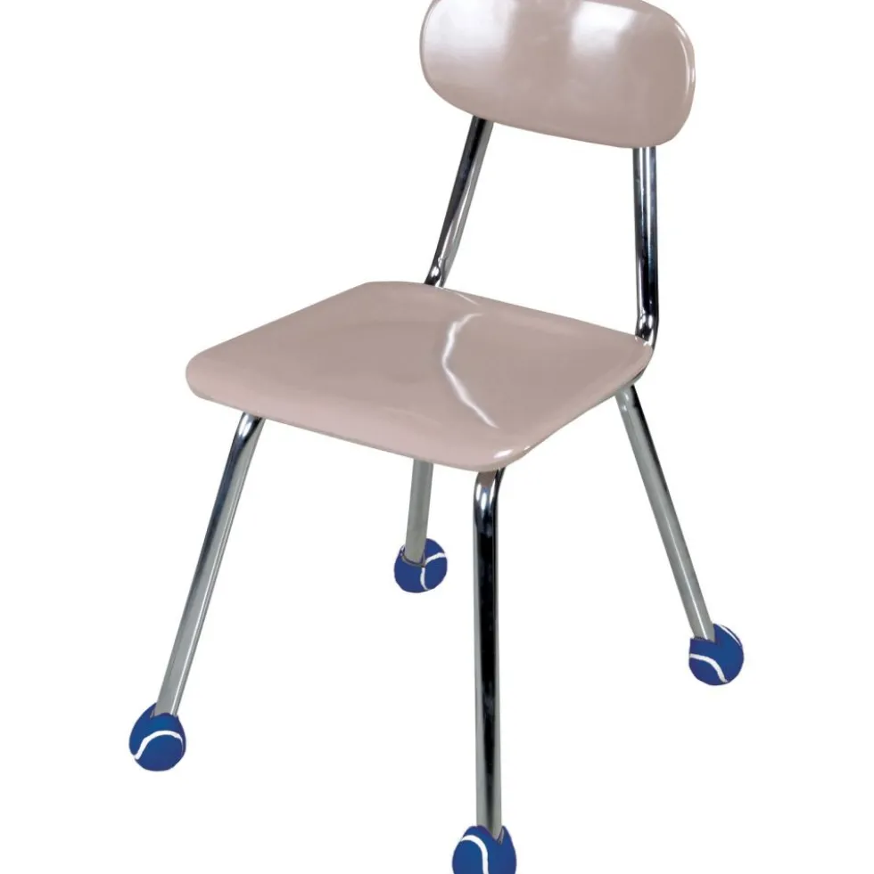 Quiet Chair Stay-Put Foot Covers - Set Of 24 - Navy