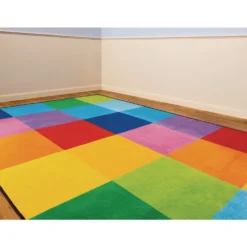 Rainbow Mosaic Premium Carpet - 6' x 9' Rectangle