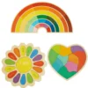Rainbow Puzzle Set of 3