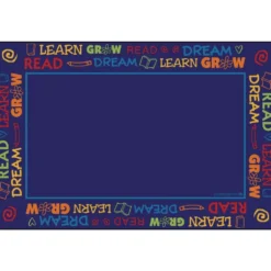 Read to Dream Border 4' x 6' Rectangle Premium Carpet