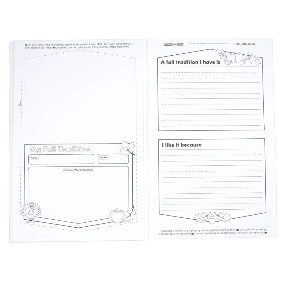 Ready to Decorate® Fall Traditions Pennant Posters - Set of 24