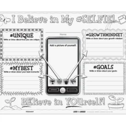 Ready-To-Decorate® Growth Mindset Proud Of My #SELFIE Posters