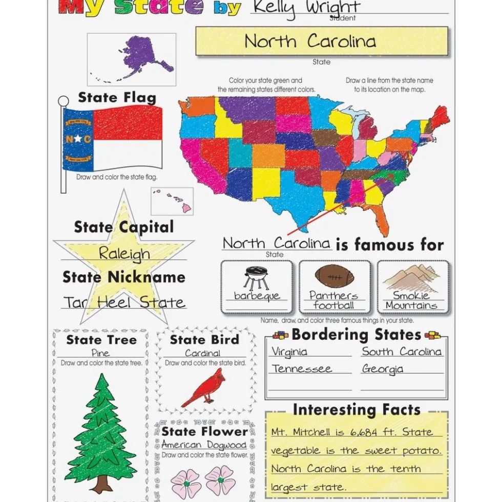 Ready-To-Decorate® My State Posters - 24 posters