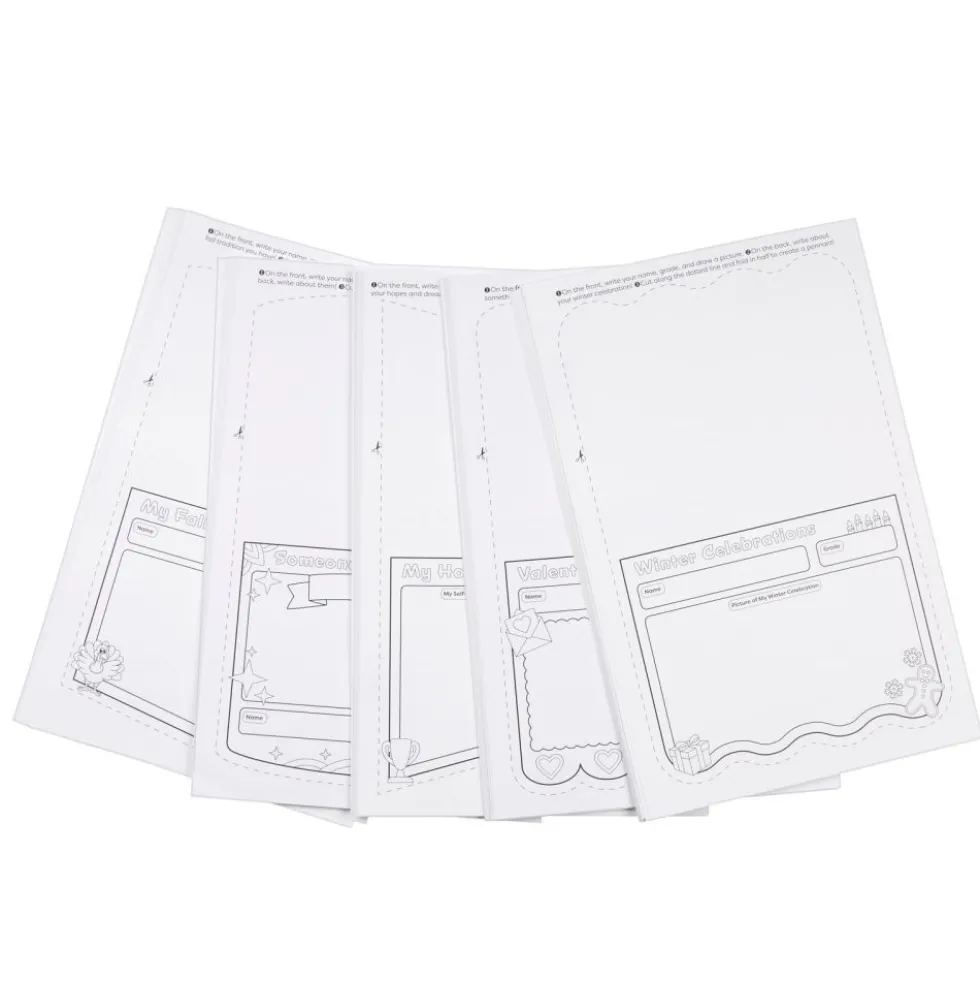 Ready to Decorate® Pennants Posters Classroom Pack - 120 Posters