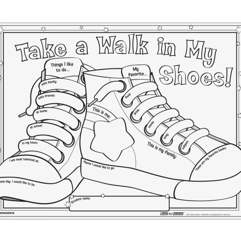Ready-To-Decorate® Take A Walk In My Shoes! Posters - 24 posters