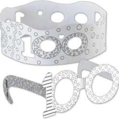 Ready-To-Decorate® 100th Day Glasses And Crowns Kit