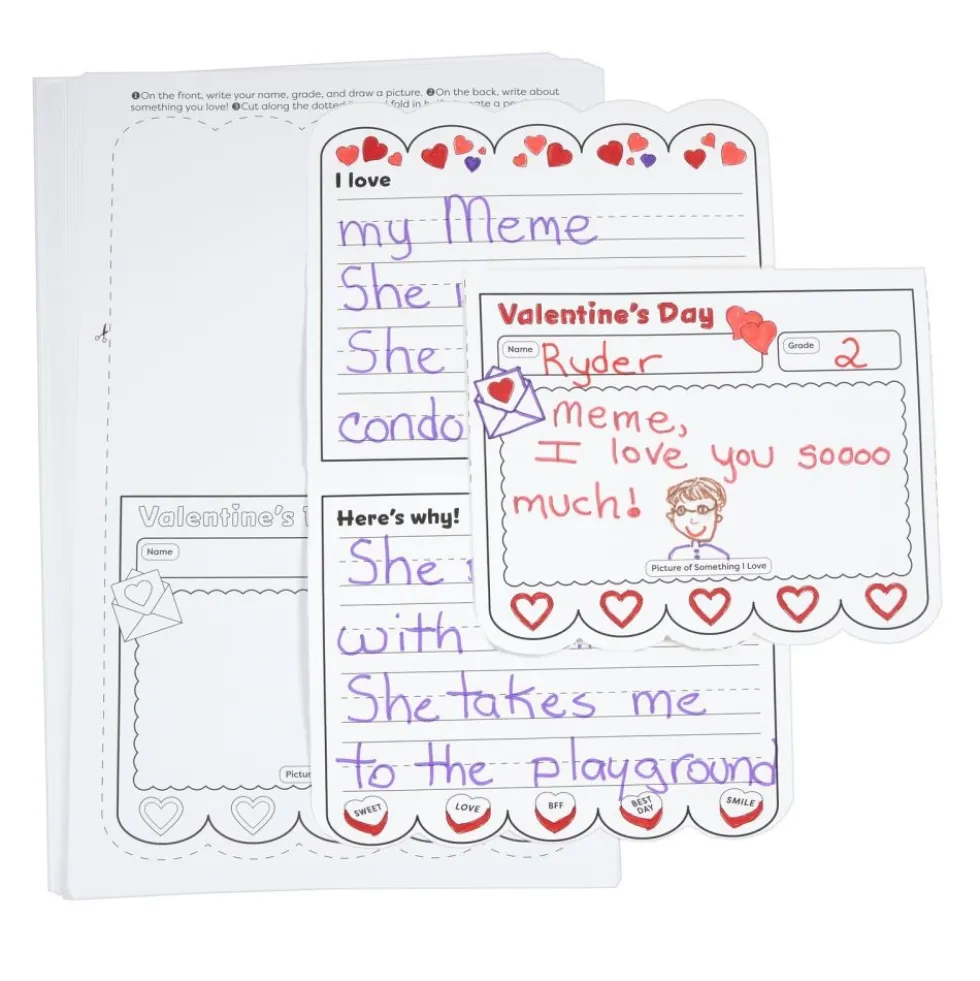 Ready to Decorate® Valentine’s Day Pennant Posters - Set of 24