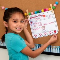 Ready to Decorate® Valentine’s Day Pennant Posters - Set of 24