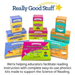Really Good Phonics™ Consonant Digraphs and Special Digraphs Kit - Decodable Readers, Flip Chart & Word Segmenting and Blending Kit