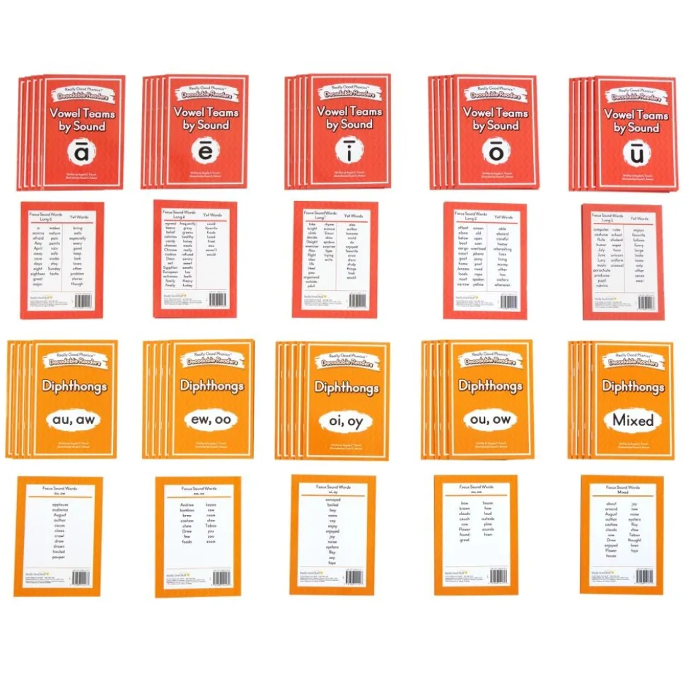 Really Good Phonics™ Decodable Readers - Vowel Teams by Sound and Diphthongs