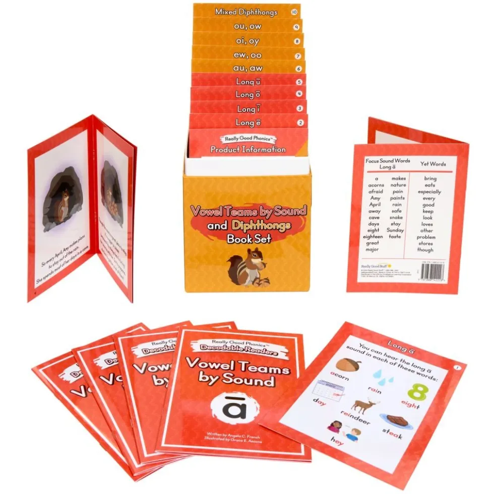 Really Good Phonics™ Decodable Readers - Vowel Teams by Sound and Diphthongs