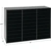 Really Good Stuff® Black 27-Slot Mail Center With Trays - 4-Color Grouping