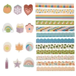 Really Good Stuff® Boho Borders & Accents Bulletin Board Classroom Pack - 432 Pieces