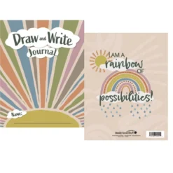 Really Good Stuff® Boho Draw and Write Journals - Set of 12
