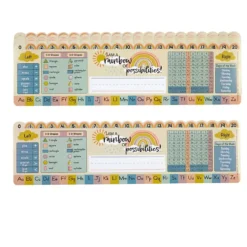 Really Good Stuff® Boho Self-Adhesive Vinyl Desktop Helpers™ - Set Of 24 - Primary