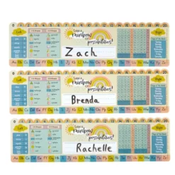 Really Good Stuff® Boho Self-Adhesive Vinyl Desktop Helpers™ - Set Of 24 - Primary