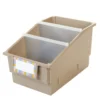 Really Good Stuff® Chapter Book Library Bins™ With Dividers - 6 Pack - Tan