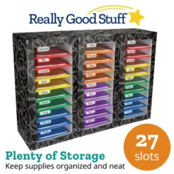 Really Good Stuff® Classroom Mail Center™ - 27-Slot, 6-Color Grouping