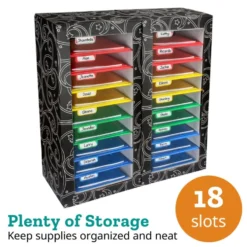 Really Good Stuff® Classroom Mail Center™ - 18 Slot, 4 Color Grouping Design